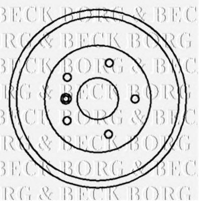 BORG & BECK bbr7021 -  Тормозной барабан